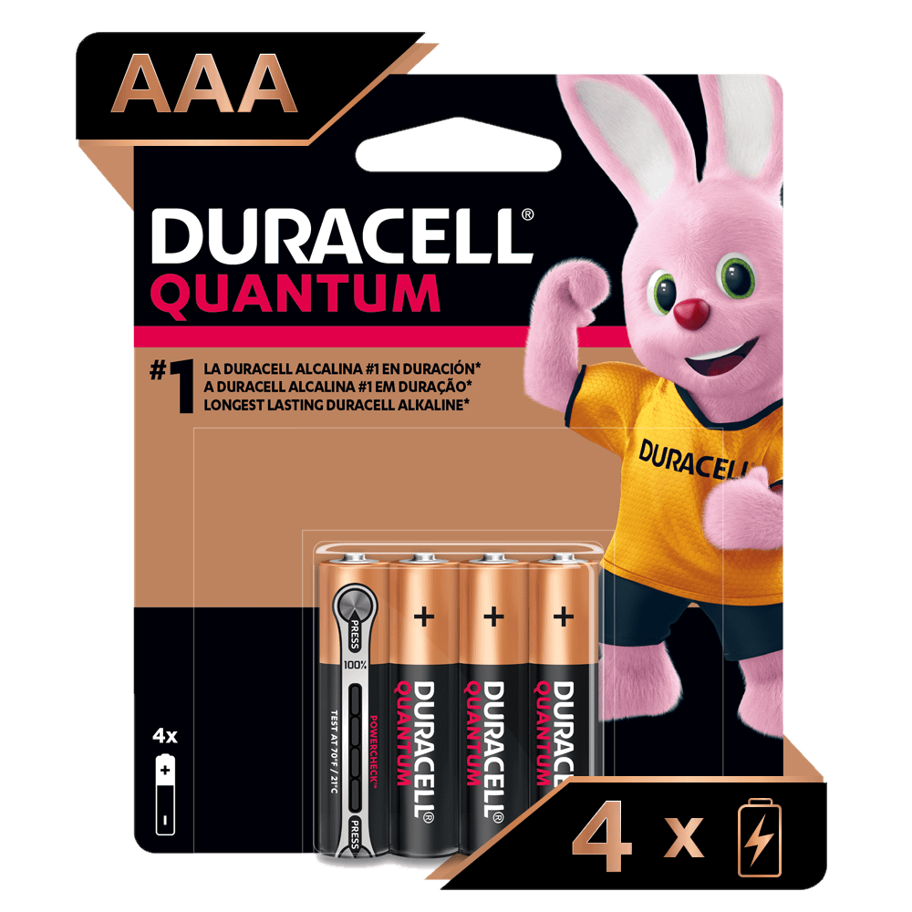 Duracell AAA Quantum 4 Unidades 1.5V – Scai Chile